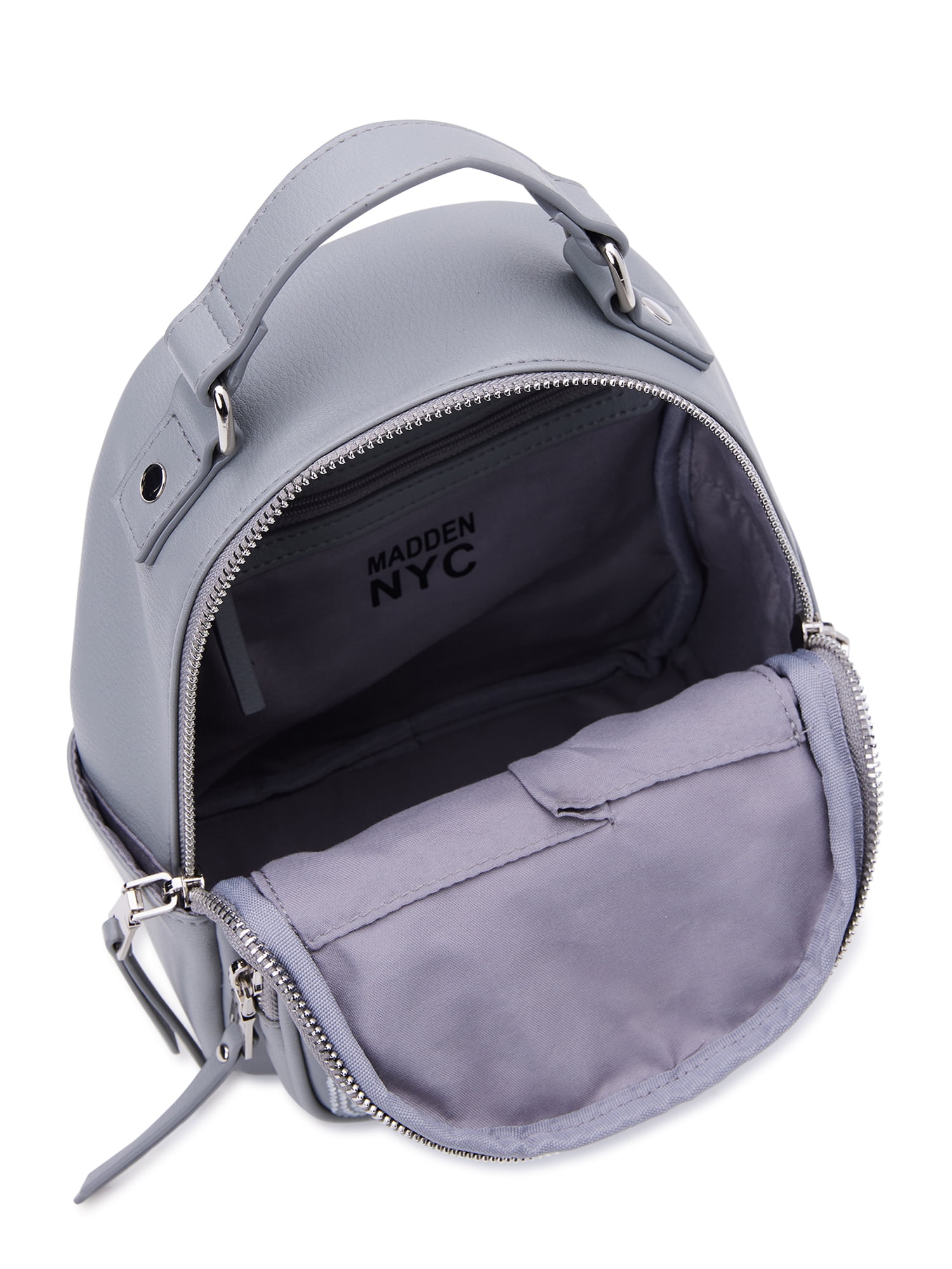 Madden NYC Women's Crystal Micro Dome Backpack, Grey