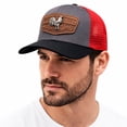 thumbnail image 5 of KNITE Gorra Farmer Rooster Silver Trucker Hombre Ajustable Estilo Rancho Gallo, 5 of 5