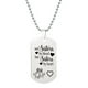 thumbnail image 1 of Collar para mujer, joyería para mujer, collar con placa de acero inoxidable, regalo unisex para familia y amigos, recuerda que eres más valiente que tú, padre, madre, hijo e hija. Colgante de cadena., 1 of 3
