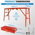 Heavy Duty Industrial Scaffolding, 770 LBS Carbon Steel Work Platform ...