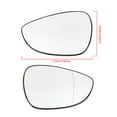 thumbnail image 3 of Heated Car Side Rear View Wing Mirror Clear Glass Convex With Backing Plate For Ford Fiesta MK7 2008 2009 2010 2011 2012-2017 Right, 3 of 6