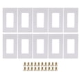 thumbnail image 2 of Kit De Montaje De Placa De Pared De 1 Unidad, Soporte De Montaje De Placa De Pared Diseño Elegante 10 Juegos Uso Duradero Material ABS Instalación Simple Para Uso Doméstico, 2 of 7