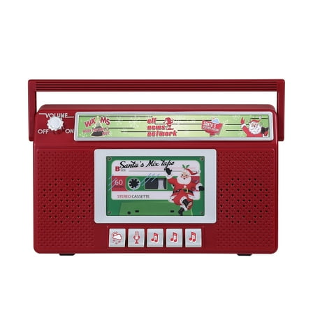 Mr. Christmas 10 in. Santa's Boom Box Radio