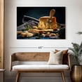 thumbnail image 3 of Elephant Stock Chunks Of Parmesan Wall Art - Horizontal Canvas Wall Art - Kitchen Wall Decor - Food And Drink Canvas - Gray And Orange Decor - 48" x 32", 3 of 8