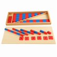 thumbnail image 1 of Juego Montessori para matemáticas tempranas con bastones para contar, rojo y azul, 1 of 5