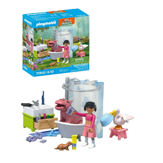 Set de Juego Playmobil Divertido baño de animales 71950