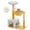 Cloud White-35" Upgraded Flower Cat Tree, variant on 35" Upgraded Flower Cat Tree Cloud White Indoor Cat Tower