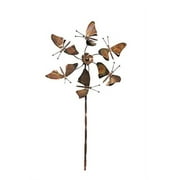 ancient graffiti flamed butterflies fluttering spinner stake, 22 by 66-inch