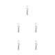 thumbnail image 3 of Eigraketly Paquete de 10 pines de conector de pesca de acero inoxidable, rodamiento giratorio, anzuelo portátil a presión, juego de anzuelos Type2 NO2, 3 of 6