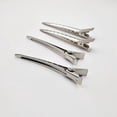 thumbnail image 3 of 12 Piezas Pinzas para el Cabello de Cocodrilo, Pasador de Cocodrilo de Metal, Pinzas para el Cabello con Dientes Profesionales para Mujeres y Niñas, Manualidades, Horquillas para el Cabello -Plata JM, 3 of 5