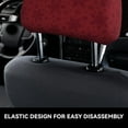 thumbnail image 4 of Kdxio Christmas Red Snowflakes Pattern Print 2 Piece Car Head Rest Covers Set Auto Front/Rear Seats Headrest Cover Universal Fit Most Cars,Sedan, SUV, 4 of 9