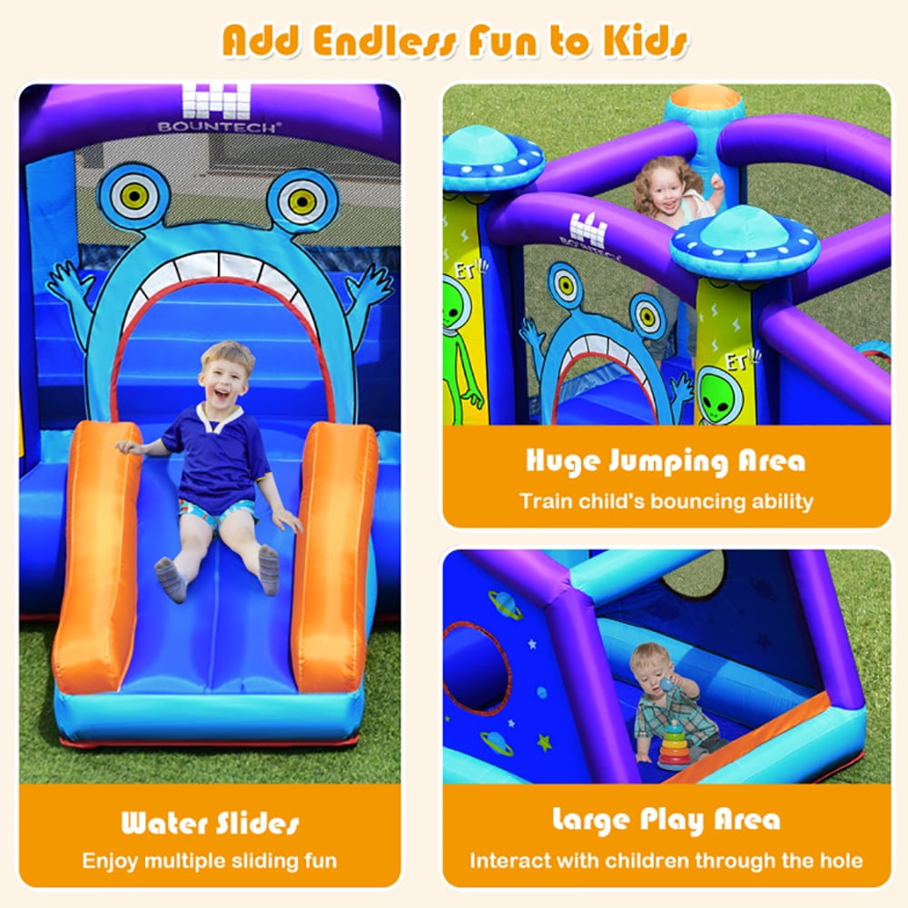 Aimee Lii Castle Jumping Bouncer with Water Slide and 550W Blower, Kids Bounce House Aimee Lii Castle Jumping Bouncer with Water Slide and 550W Blower, Kids Bounce House
