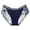 Navy, variant on Panties for Women,Mid Waist Lace Underwear Breathable Stretchy Soft Briefs Comfortable Ladies Panties,Womens Underwear,Red,One Size