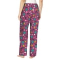 thumbnail image 3 of Xecao Summer Flamingo Women's Straight Lounge Pajama Pants: The Epitome of Relaxed Sleepwear, 3 of 9