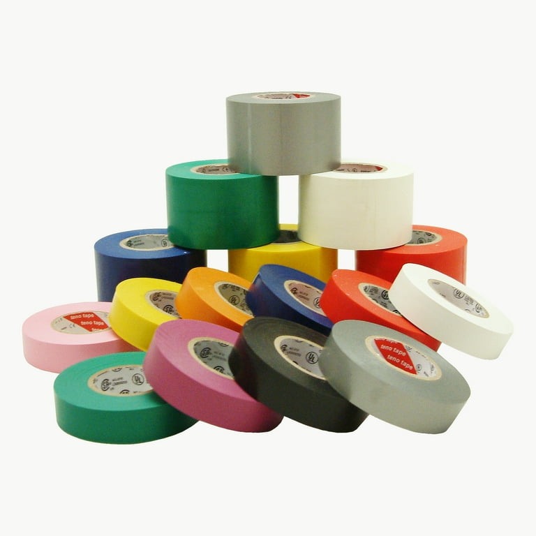 JVCC E-Tape Colored Electrical Tape [7 mils thick]: 2 in. (48mm actual) x  66 ft. (Blue) 