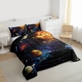 thumbnail image 3 of Feelyou Outer Space Planet Twin Comforter Sets, Mystic Galaxy Bedding Set, 2pcs, 3 of 8