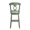 thumbnail image 3 of Weston Home Sheena Napoleon Back Wood Swivel Bar Stool, Antique Sage, 3 of 5