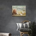 thumbnail image 3 of Lion Wall Art Lamb Cross Daisy Canvas Prints Painting Lion of Judah Pictures Framed Artwork Home Decor for Bathroom Dinning Living Room 16"x12", 3 of 6