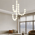 thumbnail image 6 of Arturesthome Luxury White Necklace Chandelier, 6 of 12
