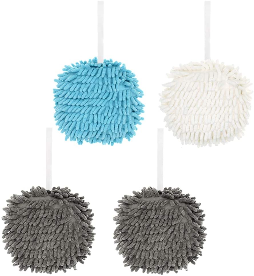 4pcs Set Heronsbill Hand Towels Coral Velvet Bathroom Kitchen Cleaning Towel New 