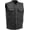 Black, variant on First Mfg Co - Sharp Shooter - Men's Motorcycle Biker Riding Black Brown Leather Vest - Medium - Armor Pocket