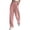 Red, variant on hoksml Women's Drawstring Waist Striped Wide Leg Pants, Casual Stretchy Trousers with Pockets