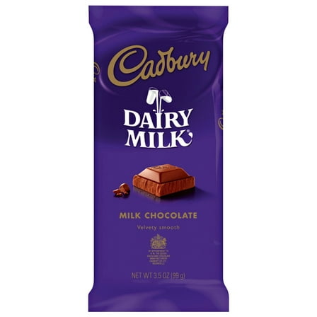 Cadbury Dairy Milk Milk Chocolate Candy, Bar 3.5 oz pack of 2