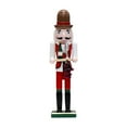 thumbnail image 2 of perfeclan Nutcracker Figurine Desktop Ornament Christmas Decoration Table Centerpiece Statue Sculpture for Festive Home Desktop Bedroom, 2 of 9