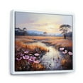 thumbnail image 2 of Designart "Meadow Contemplative Landscape Painting I" Landscapes Floater Framed Wall Art Living Room, 2 of 7
