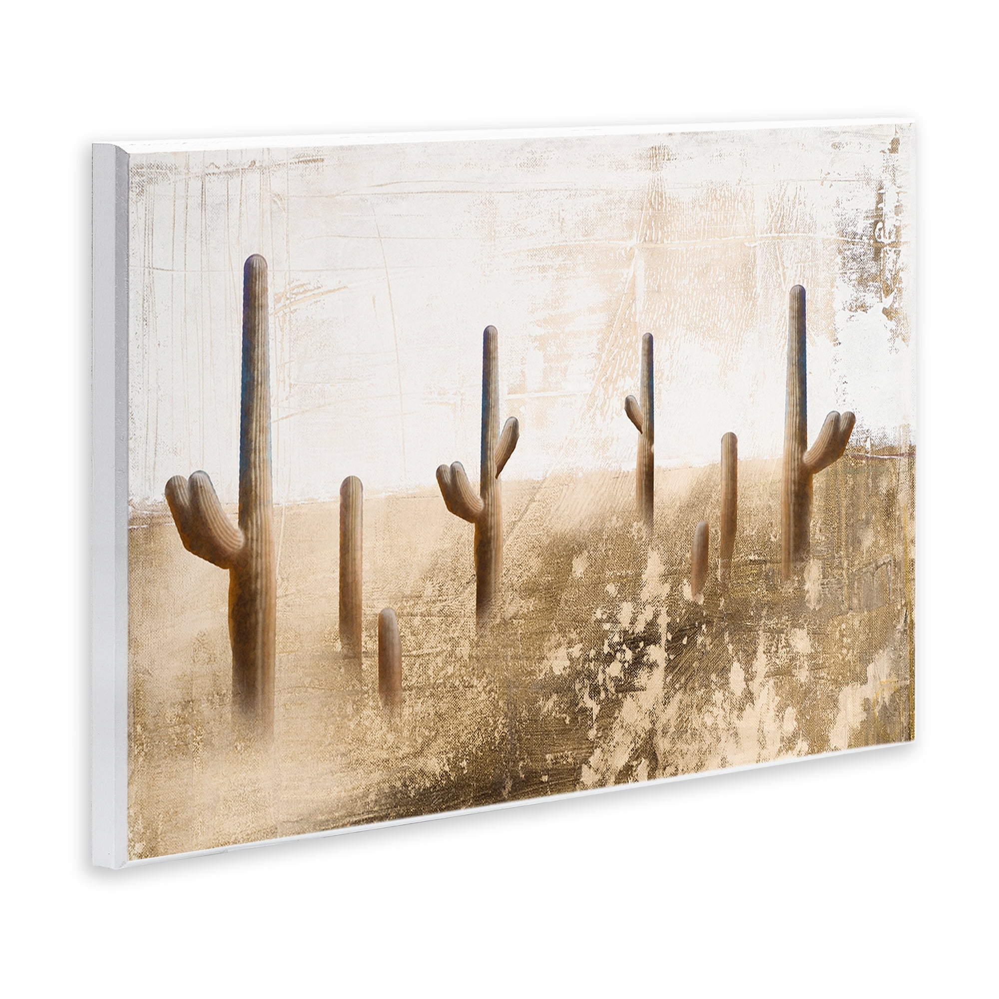 Stupell Industries Sepia Cacti Field Landscape & Nature Painting Unframed Art Print Wall Art, 19 x 13