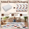 thumbnail image 6 of UNTIMATY 5'x8' Large Shag Area Rugs for Living Room Bedroom Dining Room Plush Pile Soft Checkered Fluffy Geometric Modern Indoor Carpets Rugs,Multicolor, 6 of 13