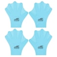 thumbnail image 7 of Uxcell 2 Pair Silicone Swimming Gloves Webbed Finger Frog Type Medium Gloves Blue, 7 of 7