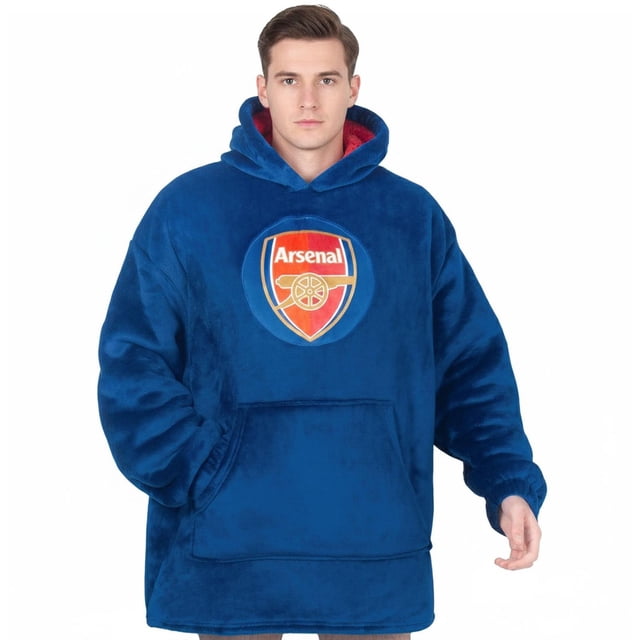 Arsenal FC Adult Crest Oversized Blanket Hoodie