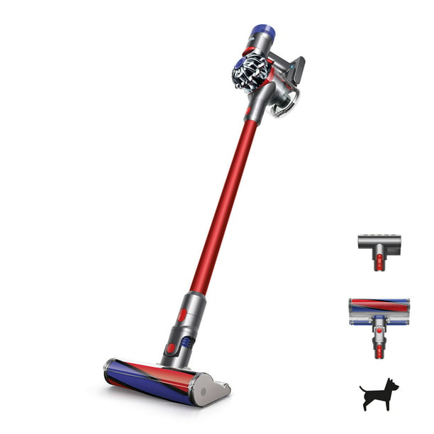 Dyson V8 Fluffy Cordless Vacuum Red, Can You Use A Dyson Stick Vacuum On Hardwood Floors