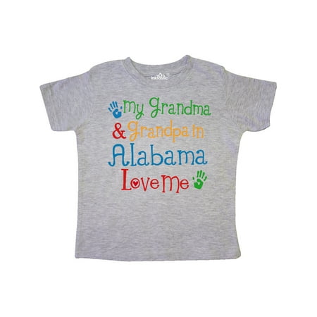 

Inktastic Alabama Grandma Grandpa Love Me Gift Toddler Boy or Toddler Girl T-Shirt