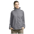 thumbnail image 2 of Men's Lightweight Waterproof Rain Shell Jacket Raincoat with Hood (Silver XXXL), 2 of 7
