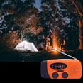 thumbnail image 5 of Väderradio, Solradio, Nödhandvev Självförsörjande AM/FM Solväderradio med LED-ficklampa, WB-radio med batteribackup, 5 of 5