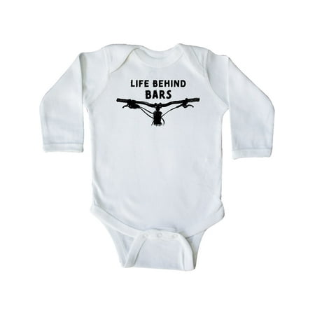 

Inktastic Life Behind Bars Mountain Bike Gift Baby Boy or Baby Girl Long Sleeve Bodysuit