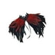 thumbnail image 3 of Capa de chal de plumas, cómoda, gótica, accesorios para disfraz de Halloween, para vestirse Rojo y negro, 3 of 8