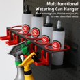 thumbnail image 3 of Spray Bottle Storage Rack,Spray Bottle Holder,Wall-mounted Garage Bottle Organizer with 5 Plastic Hanging Hooks Cleaning Detailing Tools Hanger,Abrasive Material Hanging, 3 of 8