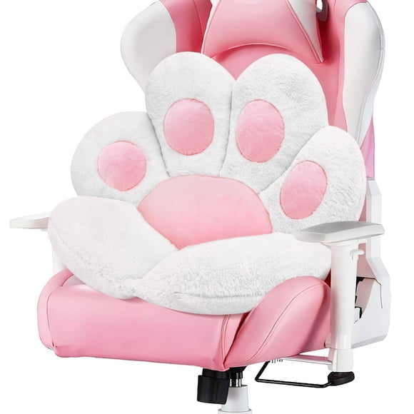 Cojín con forma de pata de gato MOONBEEKI, cómodo cojín de felpa para silla