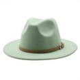 thumbnail image 2 of Tittly Cowboy Hat Western Hat Cowboy Hat For Women Classic Roll Up Buckle Belt Women Wide Brim Cowboy Hat party hats Hats for Women Mint Green M, 2 of 4