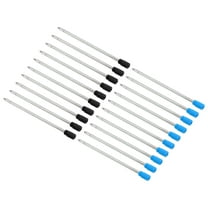 Uxcell 0.6mm Pen Ink Refills, 20 Pcs Ballpoint Refill Medium Point Metal Compatible Replacement for Pen Writing Office