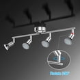thumbnail image 4 of Indoor Led Track Lighting Kit, Matt Nickel Finish 4-Way Ceiling Spotlights with Multi-angle Illumination, Perfect for Creating a Romantic Atmosphere, 4 of 5