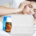 thumbnail image 2 of 2Pcs Portable Pills Case 6 Compartments Pills Organizer Pills Storage Box Travel Pills Case, 2 of 9