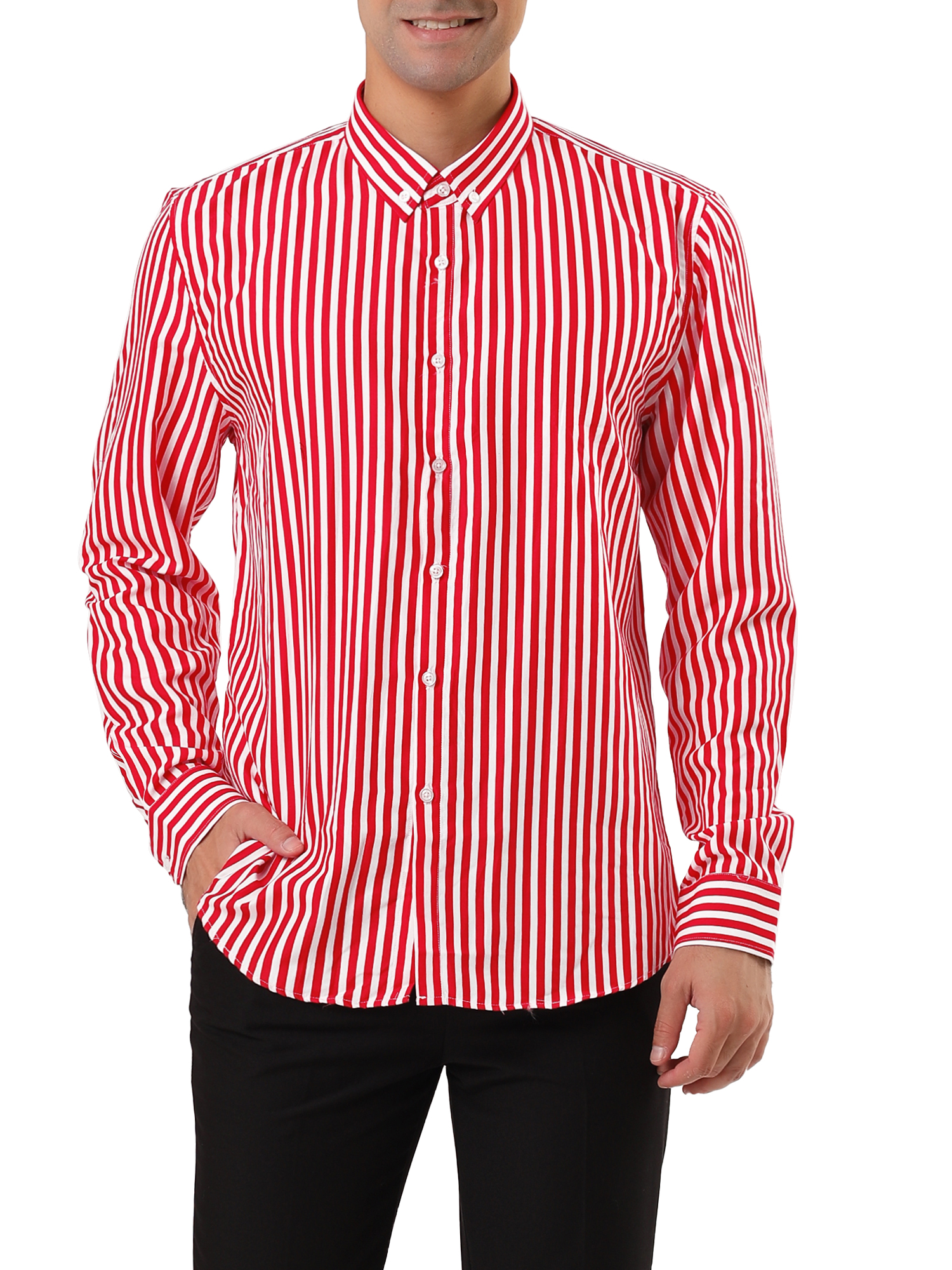 Button Down Color Block Shirt 