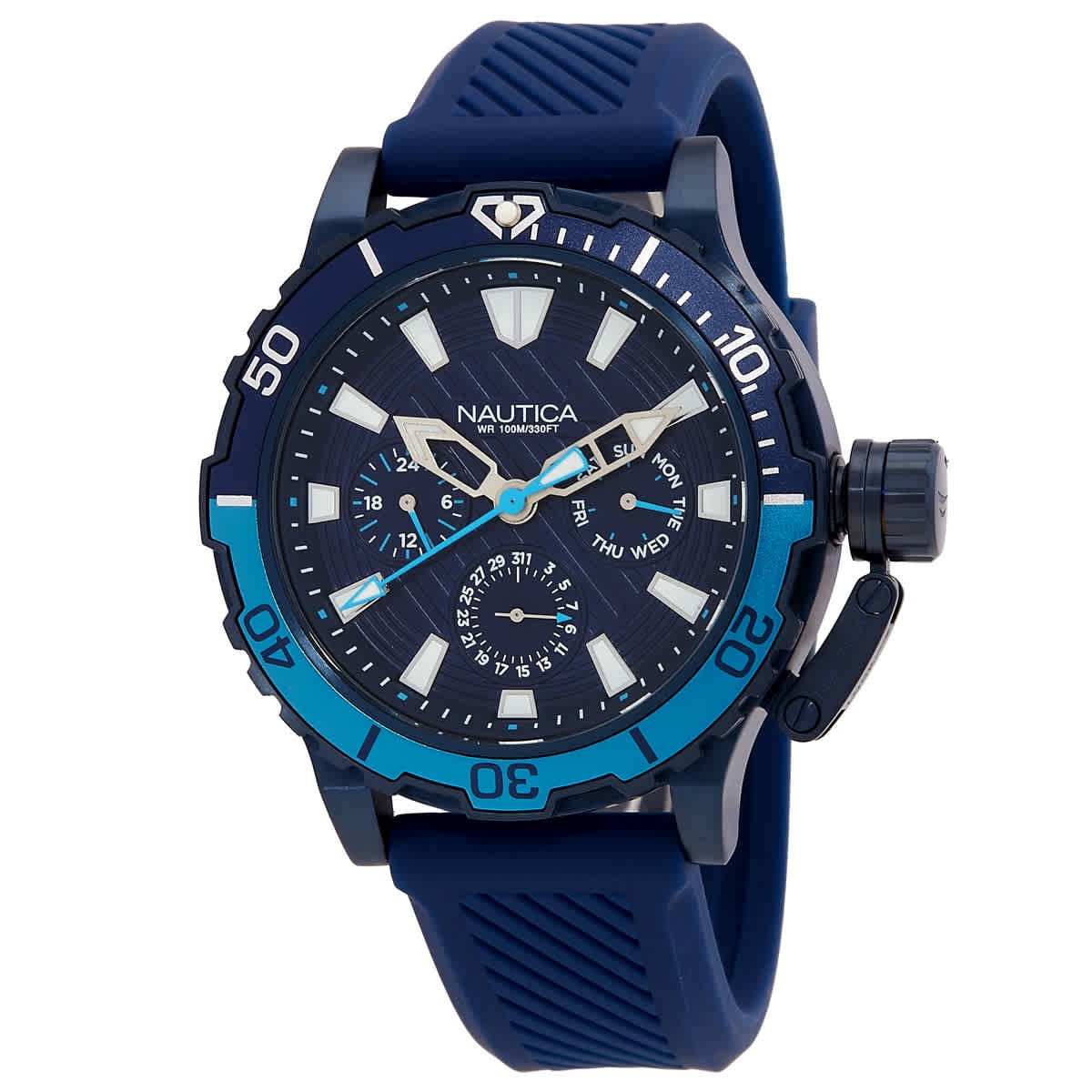 Brand new international nautica watch100M(black) NST 101 Recycled Stainless Steel Chronograph Watch | Nautica main image 2