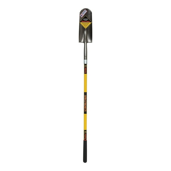 Structron Drain Spade STR-S704 Rear Roll Step - Fiberglass Handle - Yellow