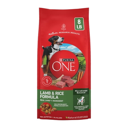 Purina ONE Lamb & Rice Dry Dog Food, 8 lb Bag