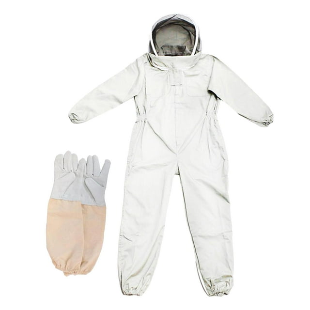 Traje de apicultor con capucha mono cómodo transpirable puños elásticos trajes de SG